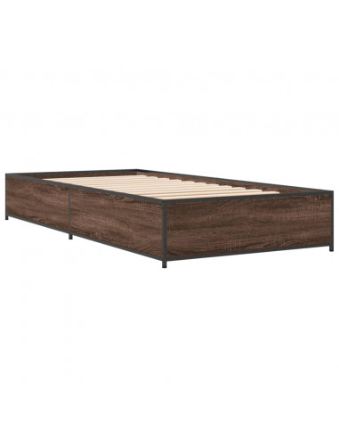 Giroletto Rovere Marrone 75x190 cm Legno Multistrato e Metallo