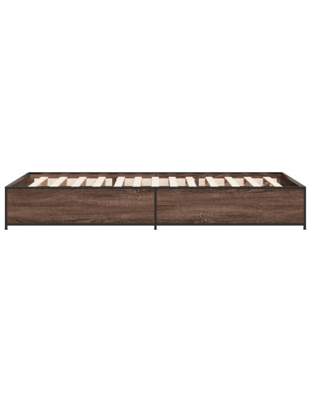 Giroletto Rovere Marrone 75x190 cm Legno Multistrato e Metallo