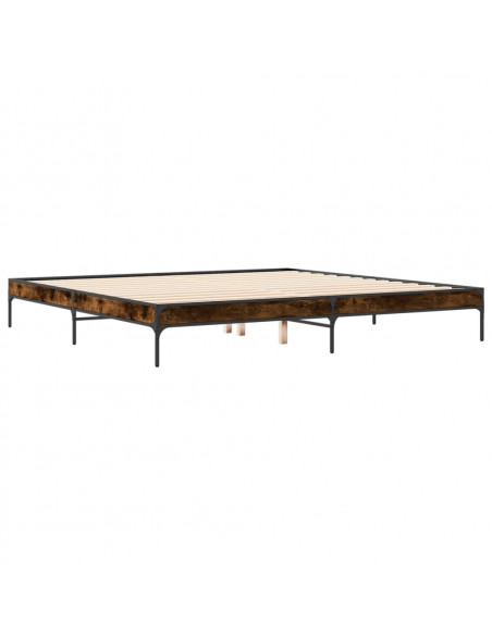 Giroletto Rovere Fumo 180x200 cm in Legno Multistrato Metallo