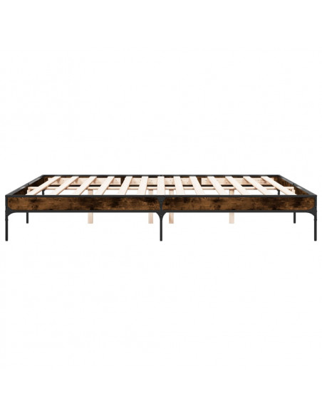 Giroletto Rovere Fumo 180x200 cm in Legno Multistrato Metallo