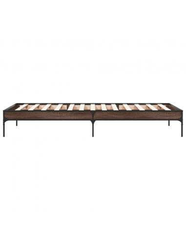 Giroletto Rovere Marrone 75x190 cm Legno Multistrato e Metallo