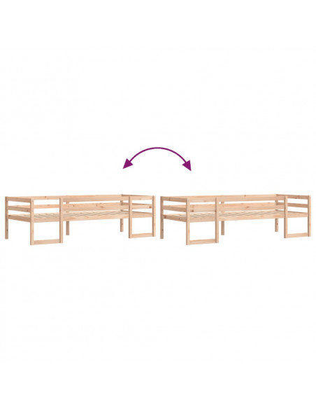 Giroletto per Bambini 80x200 cm in Legno Massello di Pino