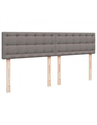 Giroletto a Molle con Materasso Tortora 180x200 cm in Tessuto