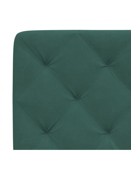 Giroletto con Luci LED Verde Scuro 100x200 cm in Velluto