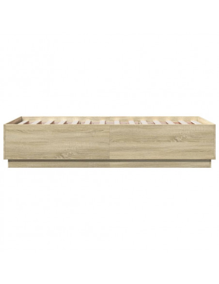 Giroletto Luci LED Rovere Sonoma 75x190 cm in Legno Multistrato