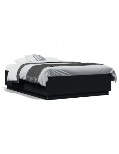 Giroletto Nero 140x190 cm in Legno Multistrato