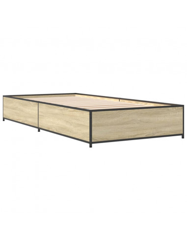 Giroletto Rovere Sonoma 100x200 cm Legno Multistrato e Metallo