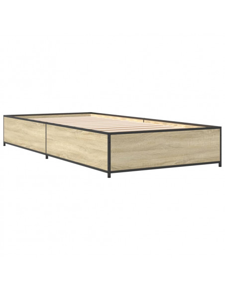 Giroletto Rovere Sonoma 100x200 cm Legno Multistrato e Metallo