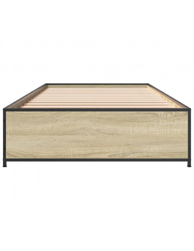 Giroletto Rovere Sonoma 100x200 cm Legno Multistrato e Metallo