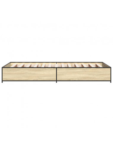 Giroletto Rovere Sonoma 100x200 cm Legno Multistrato e Metallo