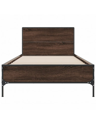 Giroletto Rovere Marrone 100x200 cm Legno Multistrato e Metallo