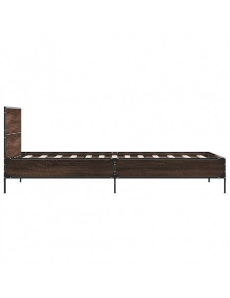 Giroletto Rovere Marrone 100x200 cm Legno Multistrato e Metallo