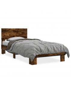 Giroletto Rovere Fumo 75x190 cm in Legno Multistrato e Metallo 2