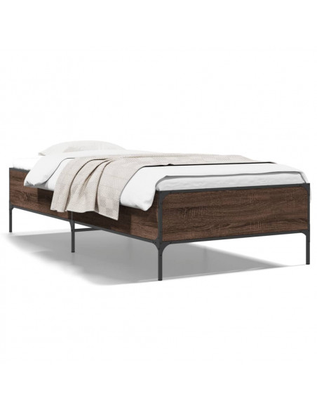 Giroletto Rovere Marrone 75x190 cm Legno Multistrato e Metallo