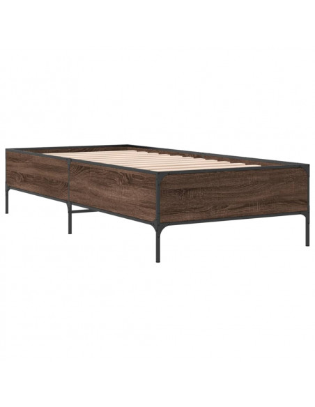 Giroletto Rovere Marrone 75x190 cm Legno Multistrato e Metallo