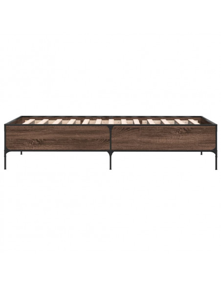 Giroletto Rovere Marrone 75x190 cm Legno Multistrato e Metallo