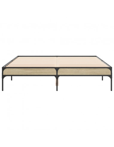 Giroletto Rovere Sonoma 135x190 cm in Legno Multistrato Metallo