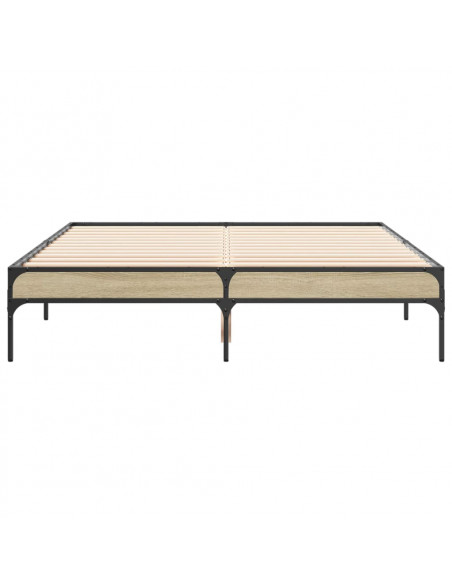 Giroletto Rovere Sonoma 135x190 cm in Legno Multistrato Metallo
