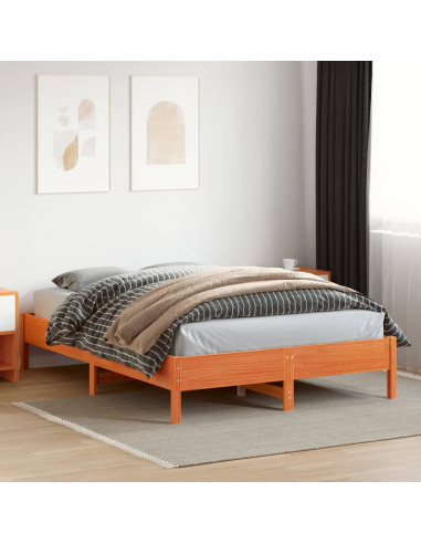 Giroletto Marrone Cera 150x200 cm in Legno Massello di Pino