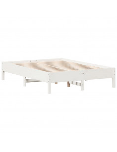 Giroletto Bianco 135x190 cm Legno Massello di Pino 2