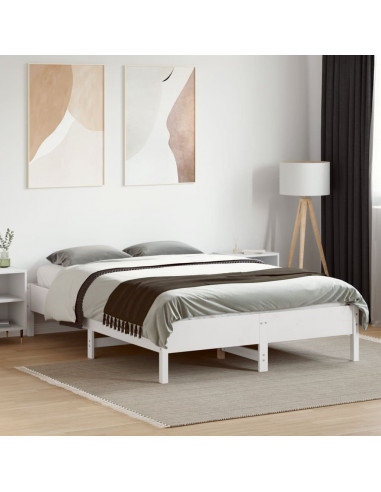 Giroletto Bianco 135x190 cm Legno Massello di Pino