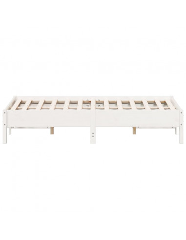 Giroletto Bianco 135x190 cm Legno Massello di Pino