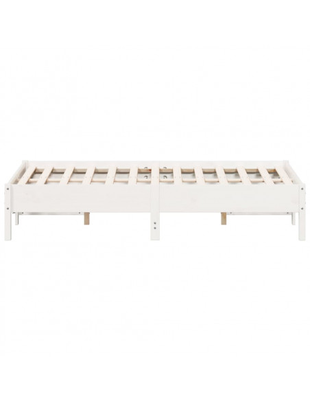 Giroletto Bianco 135x190 cm Legno Massello di Pino