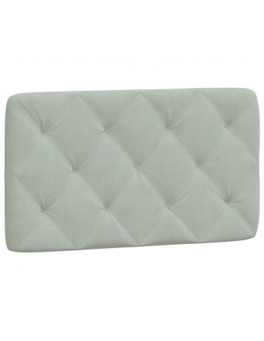 Giroletto con Luci LED Grigio Chiaro 80x200 cm in Velluto