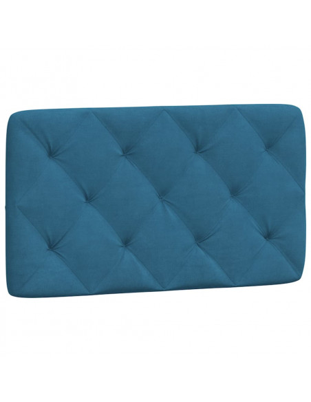 Giroletto con Testiera Blu 90x190 cm in Velluto