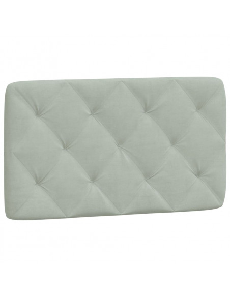 Letto con Materasso Grigio Chiaro 80x200 cm in Velluto