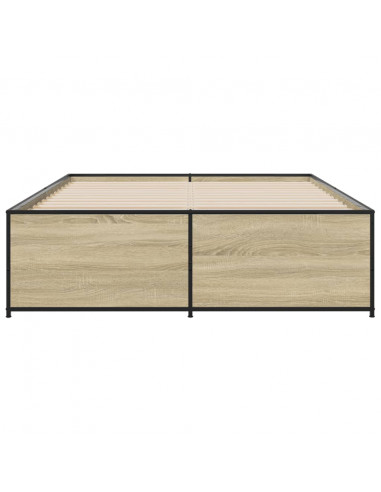 Giroletto Rovere Sonoma 135x190 cm in Legno Multistrato Metallo