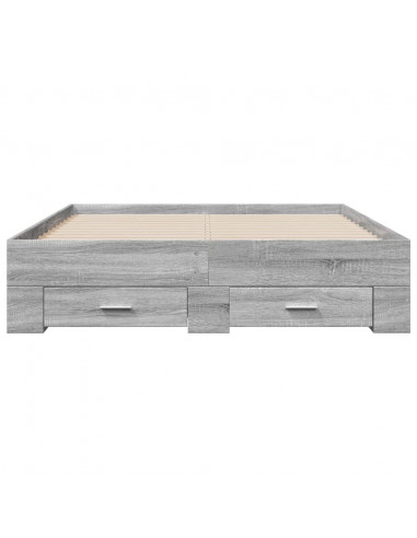 Giroletto Cassetti Grigio Sonoma 120x190 cm Legno Multistrato