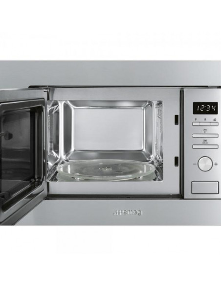 Smeg FMI017X forno a microonde Da incasso Microonde con grill 20 L 800 W Acciaio inossidabile