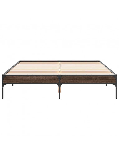 Giroletto Rovere Marrone 160x200cm in Legno Multistrato Metallo