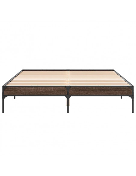 Giroletto Rovere Marrone 160x200cm in Legno Multistrato Metallo
