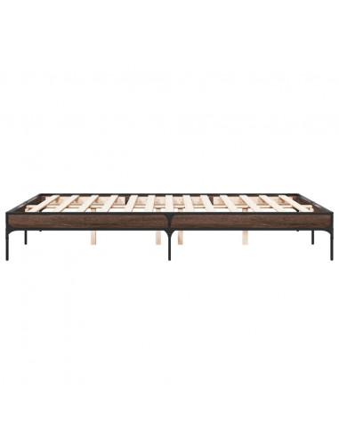 Giroletto Rovere Marrone 160x200cm in Legno Multistrato Metallo