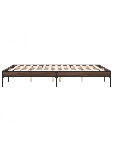 Giroletto Rovere Marrone 160x200cm in Legno Multistrato Metallo