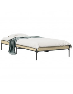 Giroletto Rovere Sonoma 100x200 cm Legno Multistrato e Metallo 2