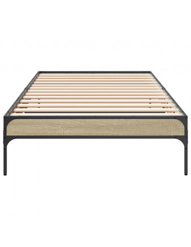 Giroletto Rovere Sonoma 100x200 cm Legno Multistrato e Metallo