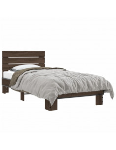 Giroletto Rovere Marrone 75x190 cm Legno Multistrato e Metallo 2