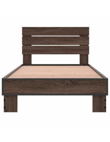 Giroletto Rovere Marrone 75x190 cm Legno Multistrato e Metallo