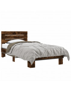 Giroletto Rovere Fumo 75x190 cm in Legno Multistrato e Metallo 2