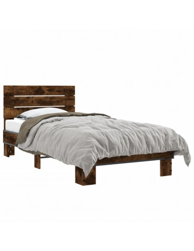 Giroletto Rovere Fumo 75x190 cm in Legno Multistrato e Metallo