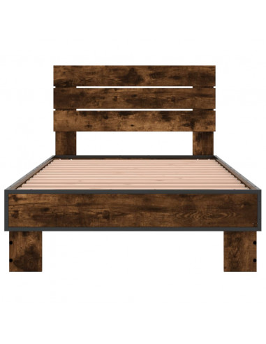 Giroletto Rovere Fumo 75x190 cm in Legno Multistrato e Metallo