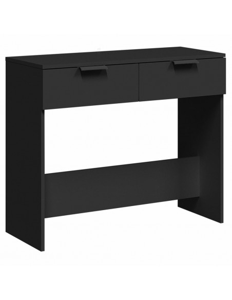 Tavolino Consolle Nero 90x36x75 cm in Legno Multistrato