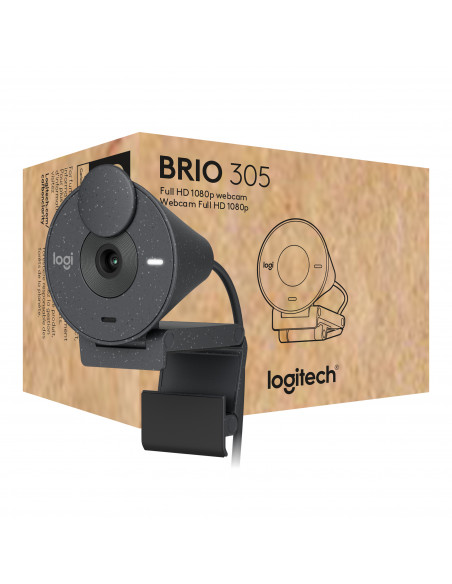 Logitech Brio 305 webcam 2 MP 1920 x 1080 Pixel USB-C Grafite