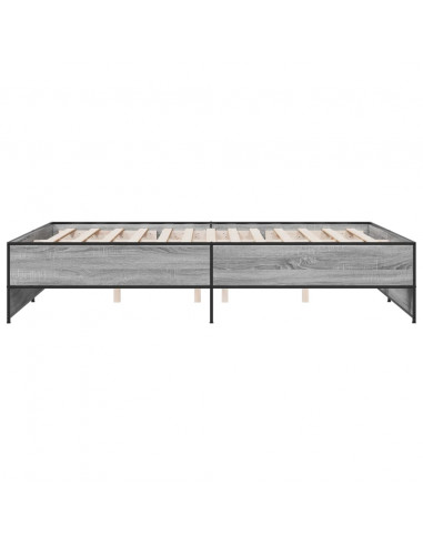 Giroletto Grigio Sonoma 150x200 cm in Legno Multistrato Metallo