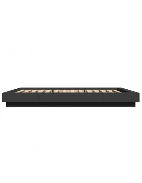 Giroletto Nero 135x190 cm in Legno Multistrato