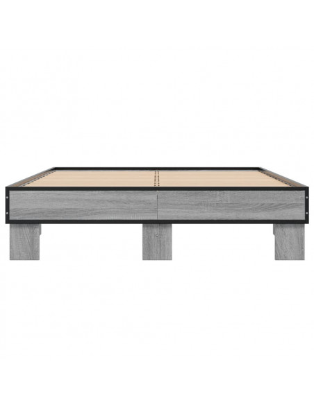 Giroletto Grigio Sonoma 135x190 cm in Legno Multistrato Metallo