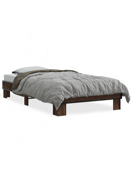 Giroletto Rovere Marrone 75x190 cm Legno Multistrato e Metallo